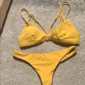 Yellow Cheeky Bikini